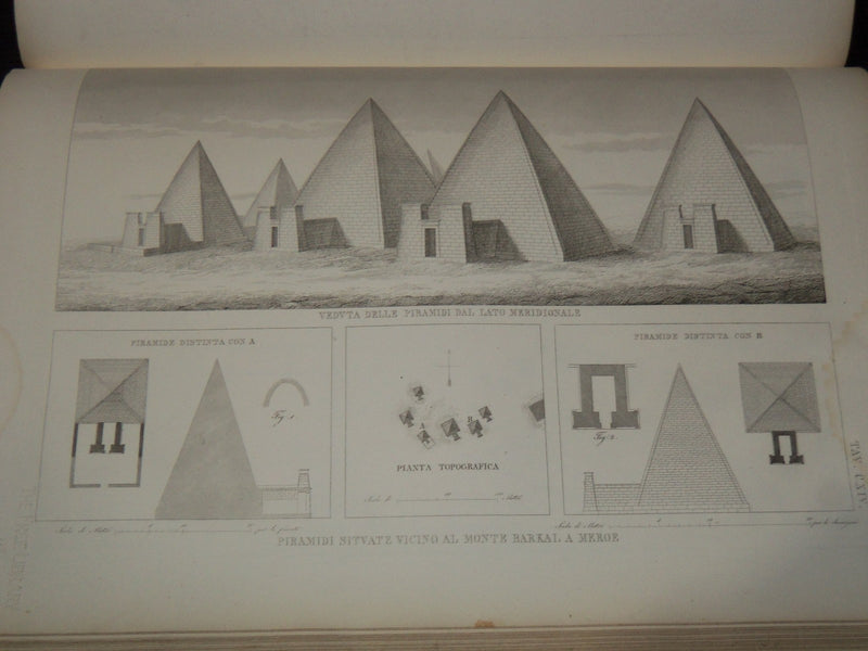 1839 L'ARCHITETTURE ANTICA VOLUME BY LUIGI CANINA - EGYPT ARCHITECTURE - Z 275