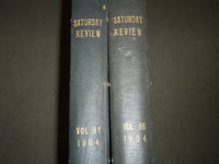1904 SATURDAY REVIEW 2 BOUND VOLUMES - COMPLETE YR- PUBLISHED IN LONDON - R 1089
