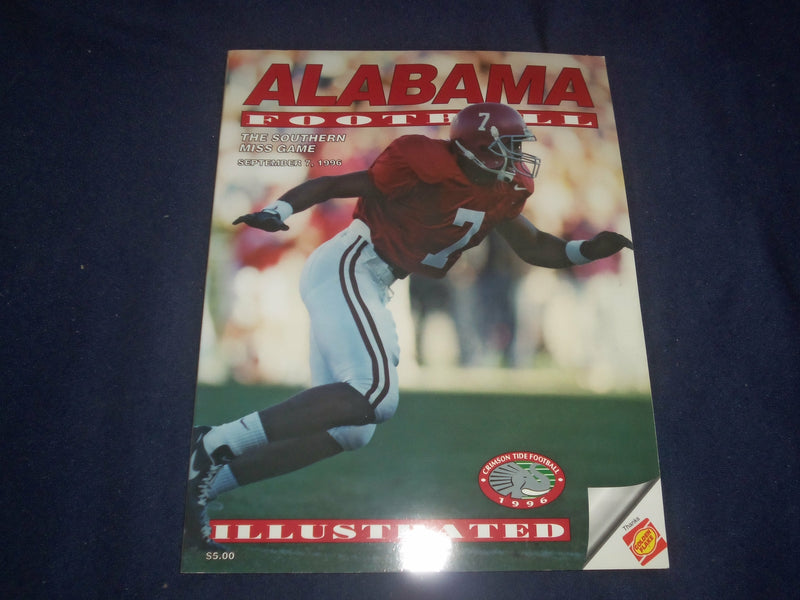 1996 SEP 7 UNIVERSITY OF ALABAMA VS SOUTHERN MISSISSIPPI PROGRAM - ST 4137N