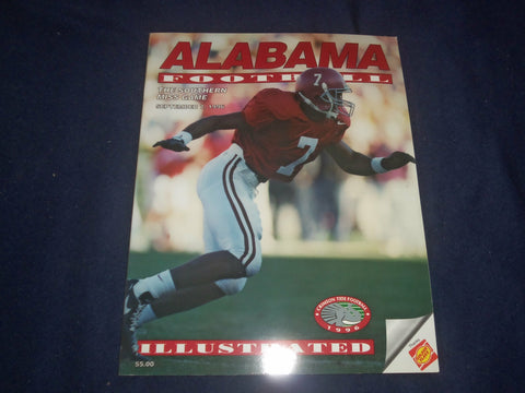 1996 SEP 7 UNIVERSITY OF ALABAMA VS SOUTHERN MISSISSIPPI PROGRAM - ST 4137N