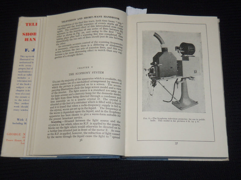 1939 TELEVISION AND SHORT-WAVE HANDBOOK BY F. J. CAMM - FOURTH EDITION- KD 4585R