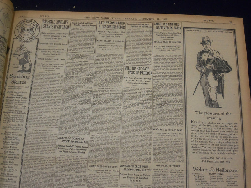 1923 DECEMBER 11 NEW YORK TIMES - COOLIDGE EULOGIZES HARDING PEACE WORK- NT 9219