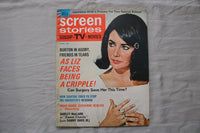 1969 APRIL SCREEN STORIES MAGAZINE - ELIZABETH TAYLOR COVER - E 19943