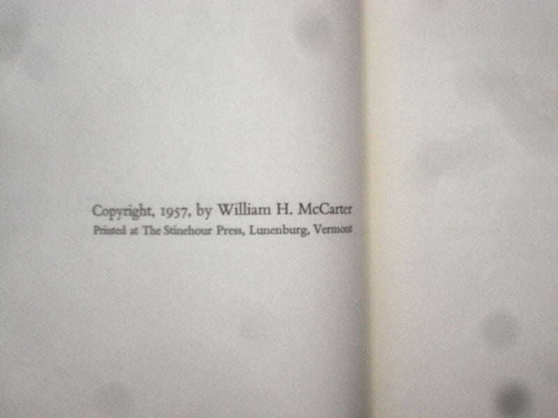 1957 THE HANOVER SCENE HARDCOVER BOOK - AUTOGRAPHED BY WILLIAM MCCARTER- KD 8521