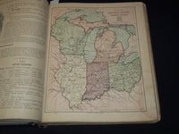 1879-1880 HARPER'S SCHOOL GEOGRAPHY ILLUSTRATED BOOKS LOT OF 2 - KD 7987