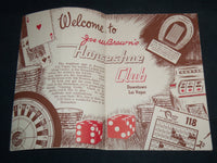 1950'S JOE W. BROWN'S HORSESHOE CLUB GAMING GUIDES LOT OF 2 - J 8504