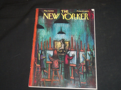 1963 MAY 18 THE NEW YORKER MAGAZINE - ILLUSTRATED COVER - NY 1153