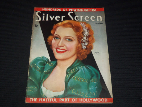1937 OCTOBER SILVERN SCREEN MAGAZINE - JEANETTE MACDONALD COVER - E 14337