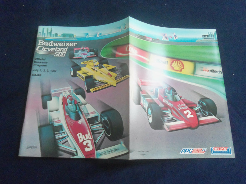 1983 JULY 1-3 BUDWEISER CLEVELAND 500 RACING PROGRAM - SP 3804A