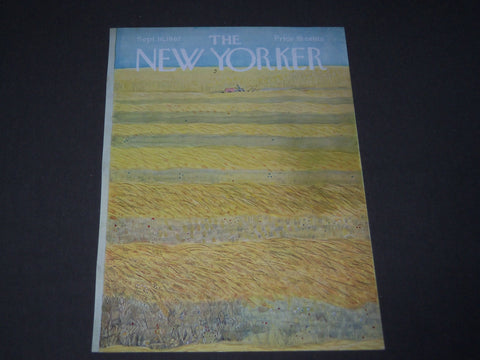 1967 SEPTEMBER 16 NEW YORKER MAGAZINE FRONT COVER ONLY - GREAT ART FOR FRAMING