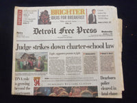 1994 NOV 2 DETROIT FREE PRESS NEWSPAPER - DEMOCRATS WELCOME CLINTON - NP 7241
