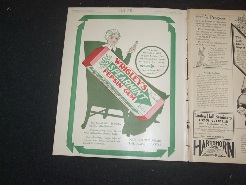 1911 MAY 25 LIFE MAGAZINE - COLLEGE NUMBER - A KNOCK AT THE DOOR - ST 6454