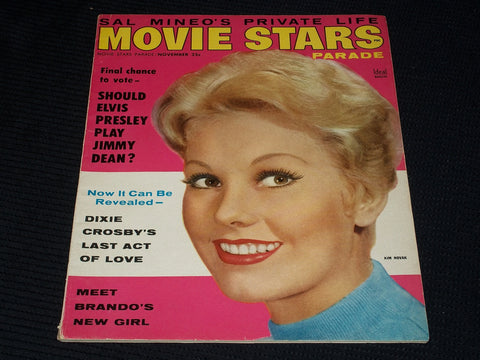 1956 NOVEMBER MOVIE STARS PARADE MAGAZINE - KIM NOVAK FRONT COVER - E 1825