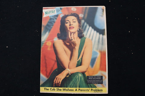 1955 JANUARY 9 SUNDAY MIRROR MAGAZINE - YVONNE DECARLO COVER - E 26307