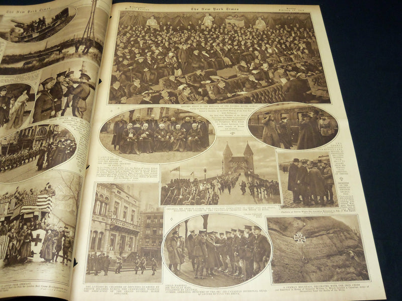 1919 FEBRUARY 16 NEW YORK TIMES PICTURE SECTION - FRANCE'S RUINS - NT 8834