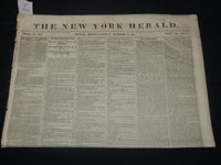 1854 SEPTEMBER 8 NEW YORK HERALD NEWSPAPER - BRIGHAM YOUNG - NP 4899