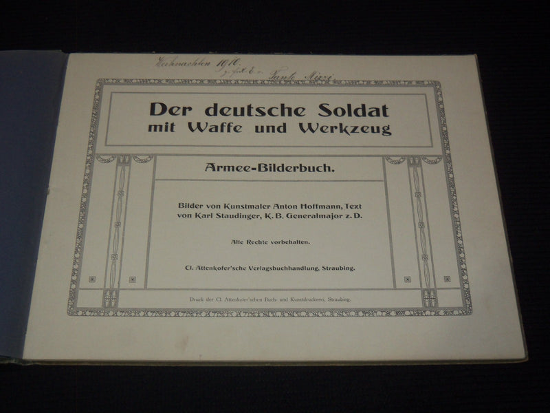 1910'S DER DEUTSCHE SOLDAT MIT WAFFE UND WERKZEUG - GERMAN - #261