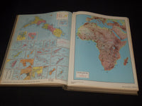 1962 HAMMOND AMBASSADOR WORLD ATLAS HARDCOVER BOOK - COLOR MAPS - KD 3350F