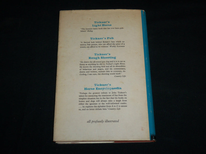 1966 TICKNER'S PONIES HARDCOVER BOOK BY COL. M. O. ANSELL - FIRST EDN - KD 7141