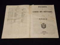 1856 JAN-JUL DIARIO DA CAMARA DOS DEPUTADOS VOLUMES LOT OF 3 - LISBOA - KD 2016K