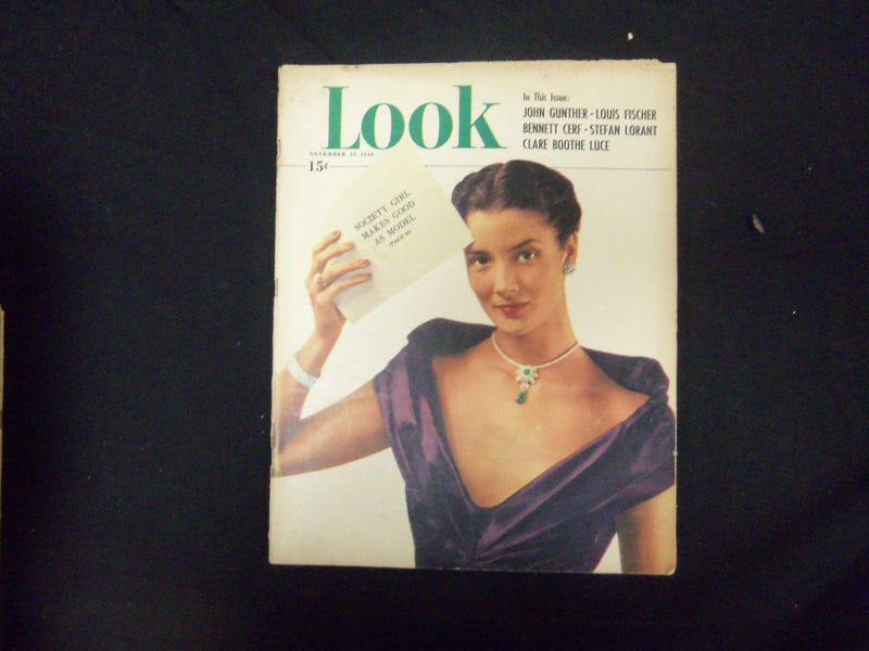 1948 NOVEMBER 23 LOOK MAGAZINE - GREAT COVER, PHOTOS & ADS - ST 2795