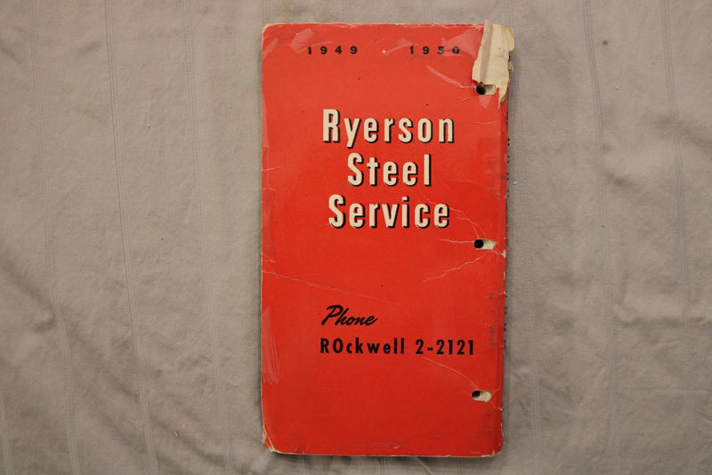 1949-1950 RYERSON STEELS CATALOG - JOSEPH T. RYERSON & SON INC. - K 3451