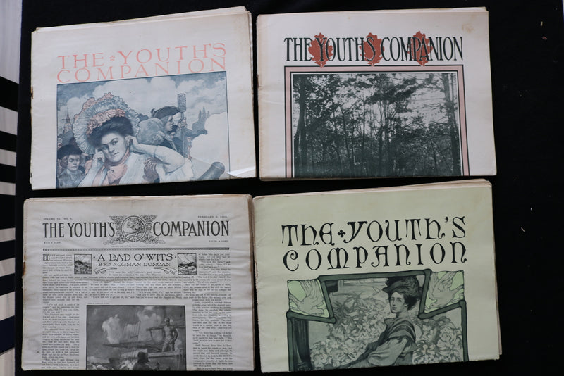 1908-1915 THE YOUTH'S COMPANION MAGAZINE - LOT OF 179 - O 3703