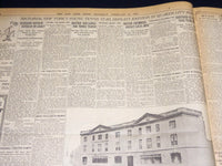 1919 FEBRUARY 27 NEW YORK TIMES - PRESIDENT EXPOUNDS LEAGUE TO GUESTS - NT 7968