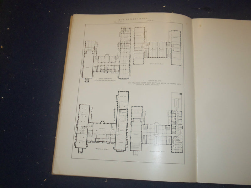 1909 APRIL THE BRICKBUILDER MAGAZINE - AN ARCHITECTURAL MONTHLY - ST 258Q