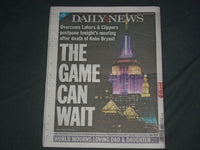 2020 JANUARY 28 NY DAILY NEWS NEWSPAPER- MCCONNELL REFUSES TO BUDGE ON WITNESSES