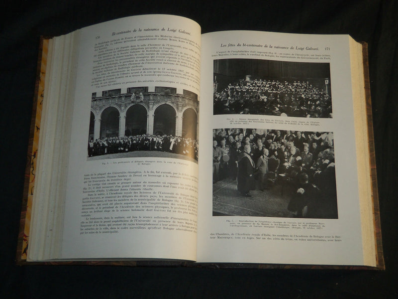 1932-1938 JOURNAL DE RADIOLOGIE ET D'ELECTROLOGIE BOUND VOLUMES LOT OF 6 - KD 6