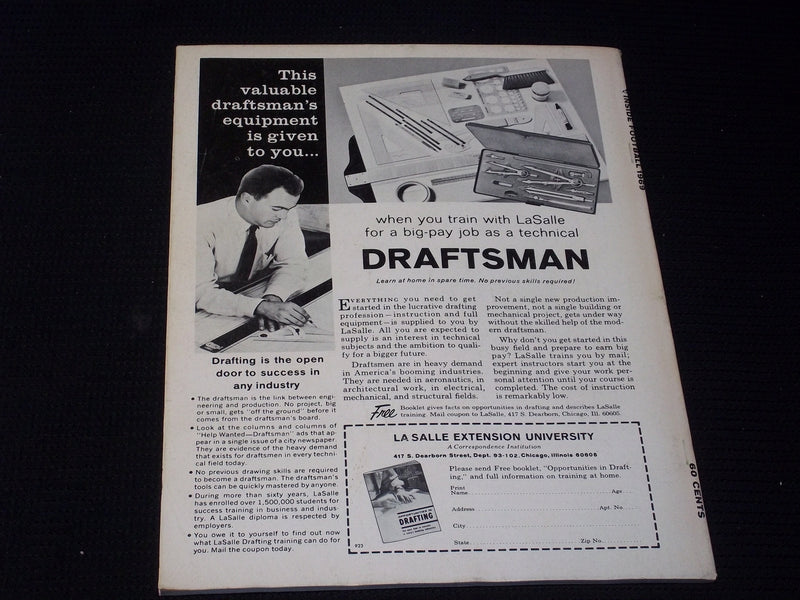 1969 INSIDE FOOTBALL MAGAZINE - JURGENSEN & VINCE LOMBARDI COVER - E 7922