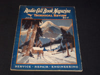 1931 JANUARY RADIO CALL BOOK & TECHNICAL REVIEW MAGAZINE NICE COVER - E 6300