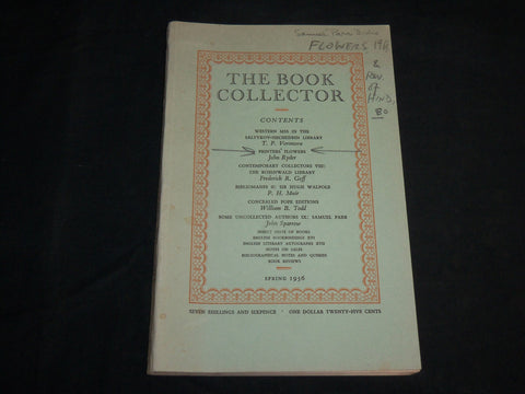 1956 SPRING THE BOOK COLLECTOR MAGAZINE - JOHN RYDER - J 6823