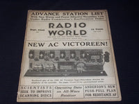 1928 SEPTEMBER 22 RADIO WORLD MAGAZINE NICE ELECTRONICS COVERS & ADS - E 2822