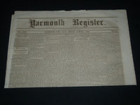 1862 MARCH 7 YARMOUTH REGISTER NEWSPAPER - FT. DONELSON PRISONERS - NP 614G