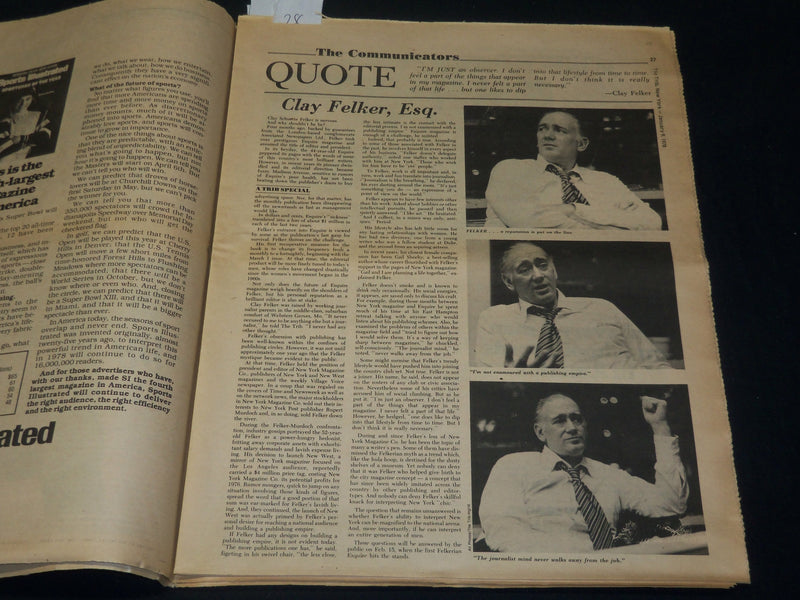 1978 JANUARY 9 THE TRIB NEWSPAPER VOLUME 1 NO. 1 - PEACE FOR ISRAEL - NP 4914