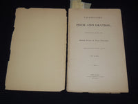 1872 JULY 9 YALE COLLEGE VALEDICTORY POEM AND ORATION BOOK - J 8053