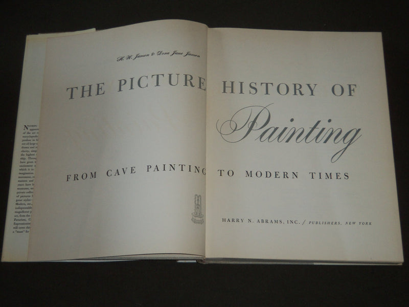 1957 THE PICTURE HISTORY OF PAINTING BY H. W. & DORA JANSON - 1ST EDN - I 384