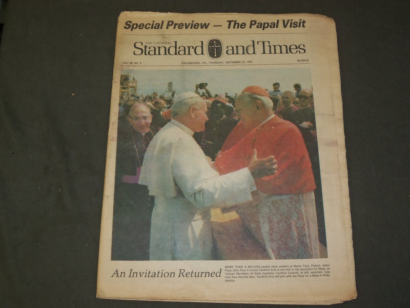 1979 SEP 23 THE CATHOLIC STANDARD AND TIMES NEWSPAPER - POPE IN POLAND - NP 3254
