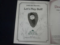 1998 RED BARONS BASEBALL YEARBOOK - WITH AUTOGRAPHS - ST 6826