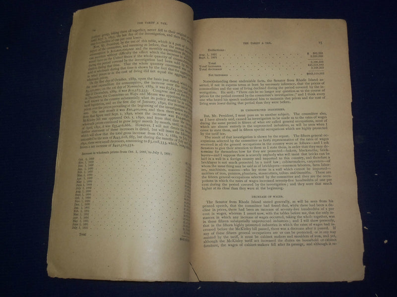 1892 REPLY OF SENATOR CARLISLE TO SENATOR ALDRICH - J 4582