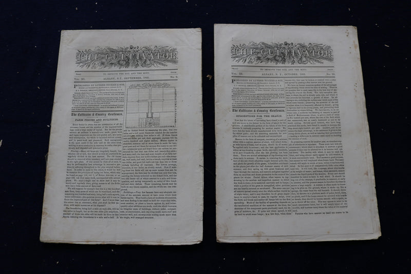 1862-1863 THE CULTIVATOR NEWSPAPER - LOT OF 16 - NP 8865
