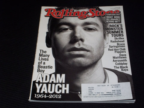 2012 JUNE 7 ROLLING STONE MAGAZINE - ADAM YAUCH BEASTIE BOYS COVER - E 1751