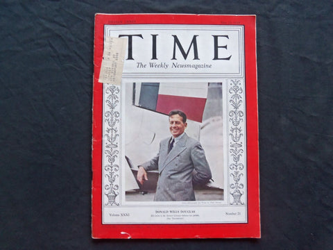 1938 MAY 30 TIME MAGAZINE - COMRADE EARL BROWDER - T 613