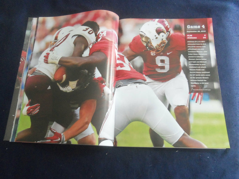 2016 LINDY'S SPORTS PRESENTS MAGAZINE - ALABAMA - 2015 NATL CHAMPIONS - SP 1220N