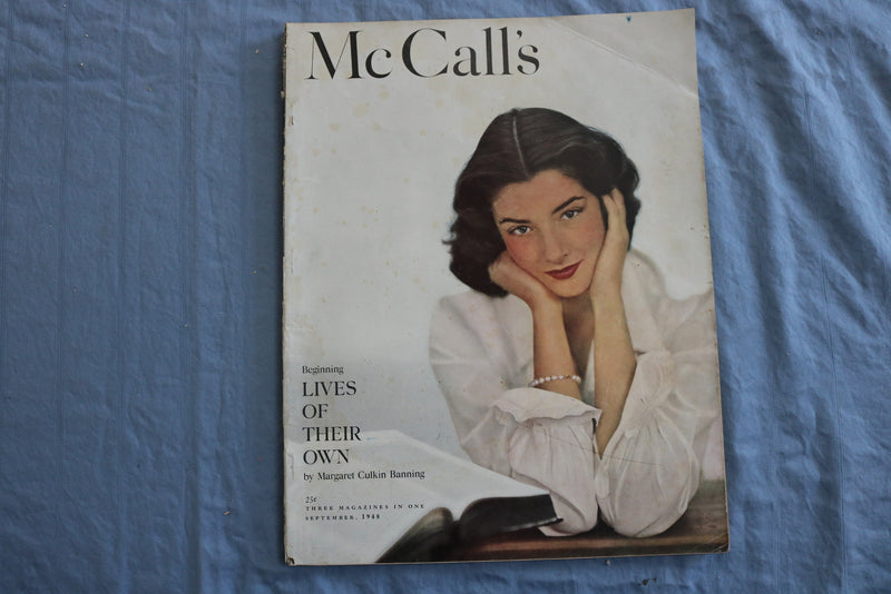 1948 SEPTEMBER MCCALL'S MAGAZINE - LIVES OF THEIR OWN BY M. BANNING - SP 4786D