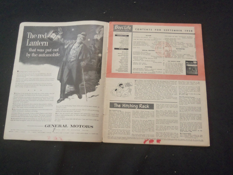 1950 SEPTEMBER BOYS' LIFE MAGAZINE - FOOTBALL IS TACKLING - ST 3770I