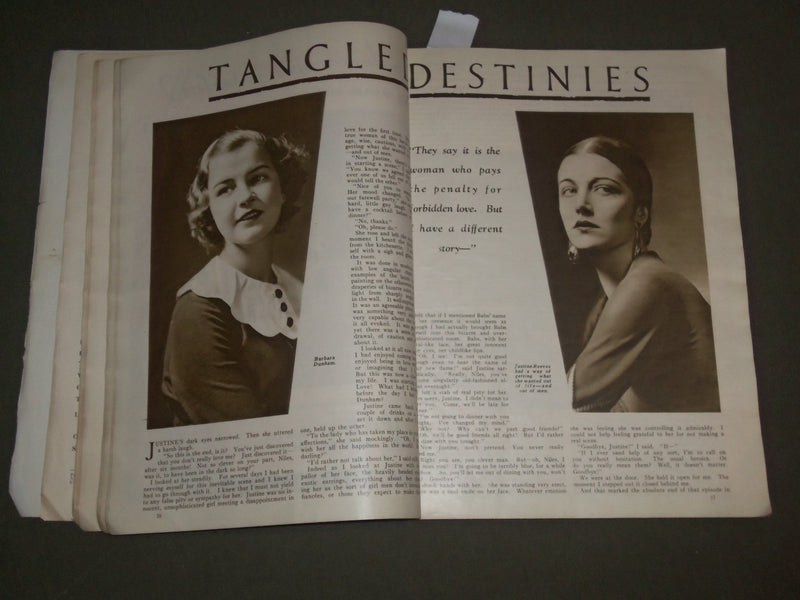 1932 JULY MODERN ROMANCES MAGAZINE - TANGLED DESTINIES - NICE PHOTOS- SP 7189