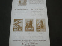 1910-1960 BOY SCOUTS CALENDAR - RICHARDS - NORMAN ROCKWELL ILLUSTRATION - J 2705